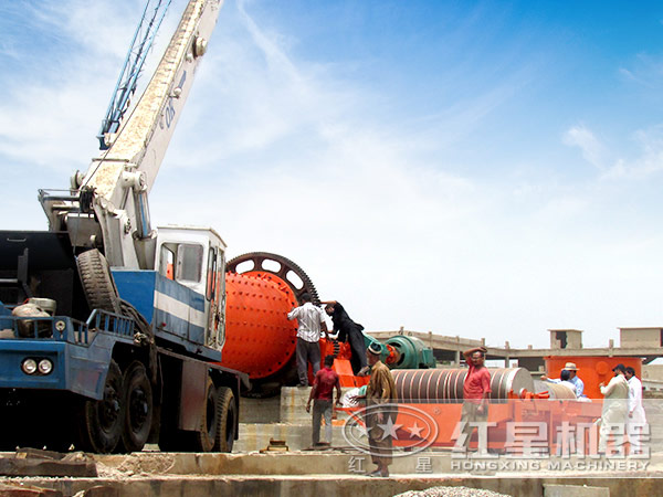 磁鐵礦選礦生產線安裝現場